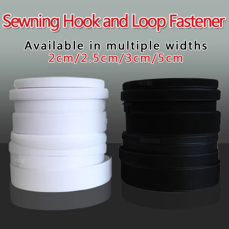 Robuster Klettverschluss zum Nähen für Kleidung und Organisation, 1 m pro Paar, Farben: Schwarz oder Weiß, Breite: 20 mm, 25 mm, 30 mm oder 50 mm - Bild 5