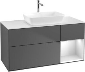 V&B Waschtischunterschrank Finion in Anthrazit lackiert, Breite: 120 cm, Tiefe: 50,1 cm, Höhe: 50,1 cm - Bild 1