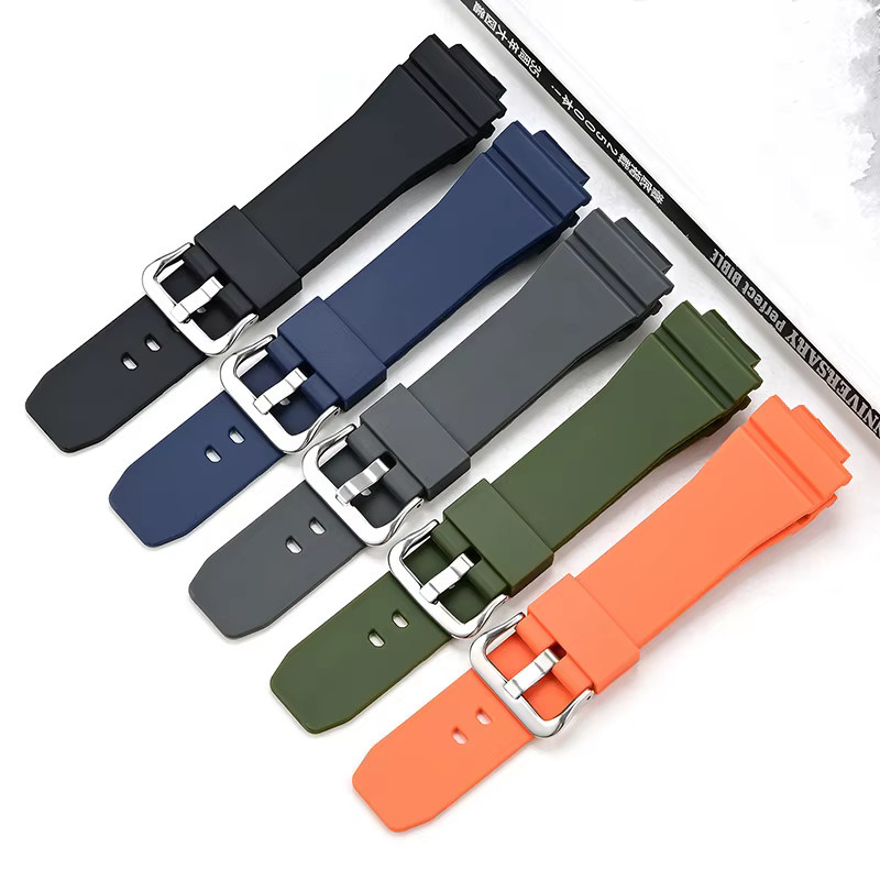 Casio Uhrenarmband Gummi, Schwarz, Herren - Bild 2