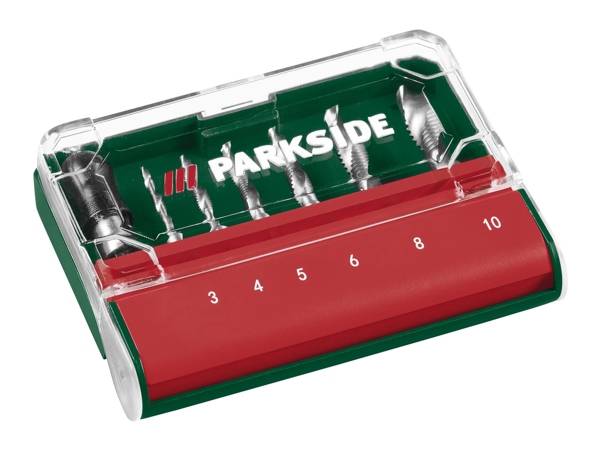 Parkside Kombi-Gewindebohrer-Set mit Sechskant-Anschluss aus Stahl - Bild 2