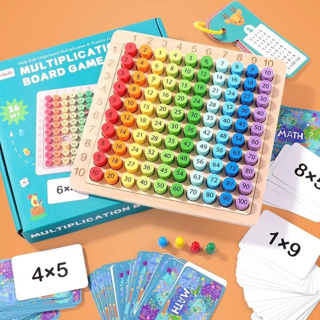 Kidsly Mathe-Spielzeug, Montessori Holzspielzeug, Pädagogisches Lehrmittel - Bild 1