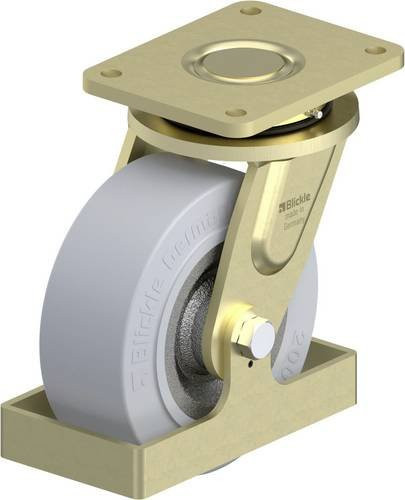 Blickle Schwerlast-Lenkrolle 202K-SG-FS in Stahl, grau/anthrazit, Rad-Durchmesser: 200 mm, Tragfähigkeit: 850 kg - Bild 1