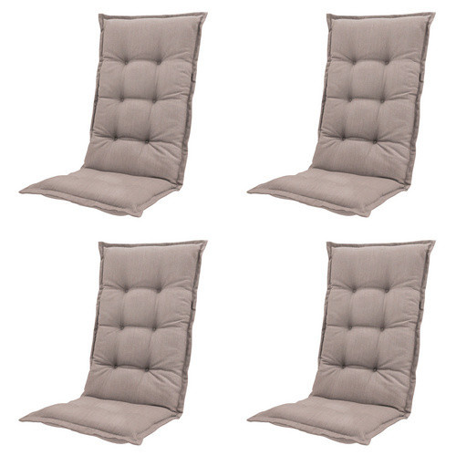 Madison Auflage Basic 4er-Set in Taupe-Beige, rechteckig, UV-beständig und atmungsaktiv - Bild 2