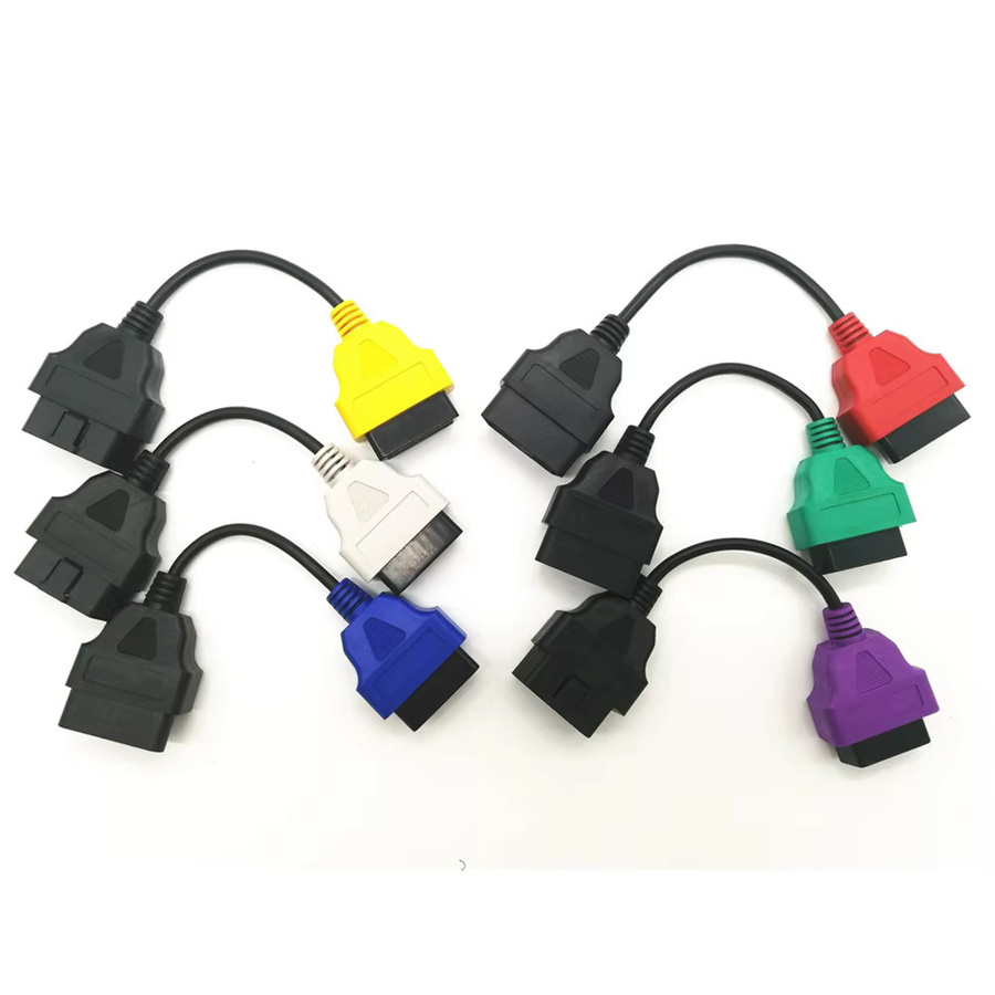 6er Set OBD2 Diagnosekabel für FIAT und LANCIA in 6 Farben für ECU Scan und Multiecuscan - Bild 3