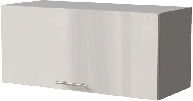 Feldmann-Wohnen Klapphängeschrank Brerra W4B/80 in Grau und Creme Hochglanz mit Gasdruckdämpfer, B/T/H: 80 x 32,5 x 36 cm - Bild 1