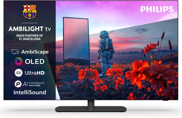 Philips 48OLED811/12 OLED Ambilight TV 121 cm 4K UHD in Schwarz - Bild 2