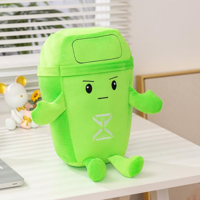 Yiran toy Kawaii Mülltrennung Mülleimer, Plüschtier, 40cm, ab 14 Jahre - Bild 1