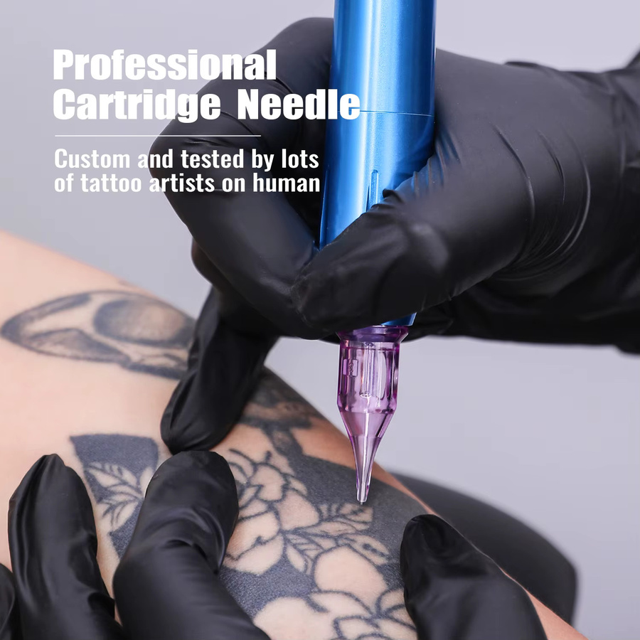 YILONG Tattoo-Kartuschen, 10 Stück, violette Nadeln, Einwegnadeln - Bild 4