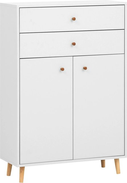 Schildmeyer Highboard Bjarne Weiß-Matt B/H/T: 77 x 113,4 x 33,05 cm - Bild 1