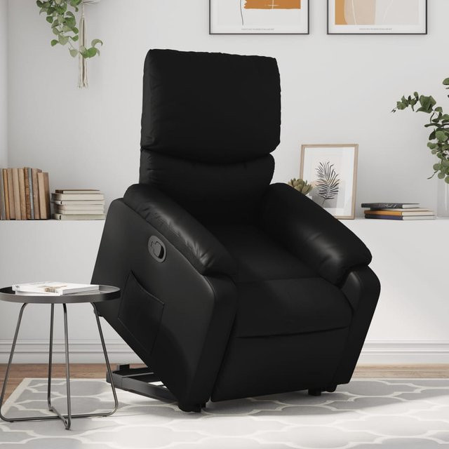 vidaXL Relaxsessel mit elektrischer Aufstehhilfe für Senioren in Schwarz aus Kunstleder - Bild 2