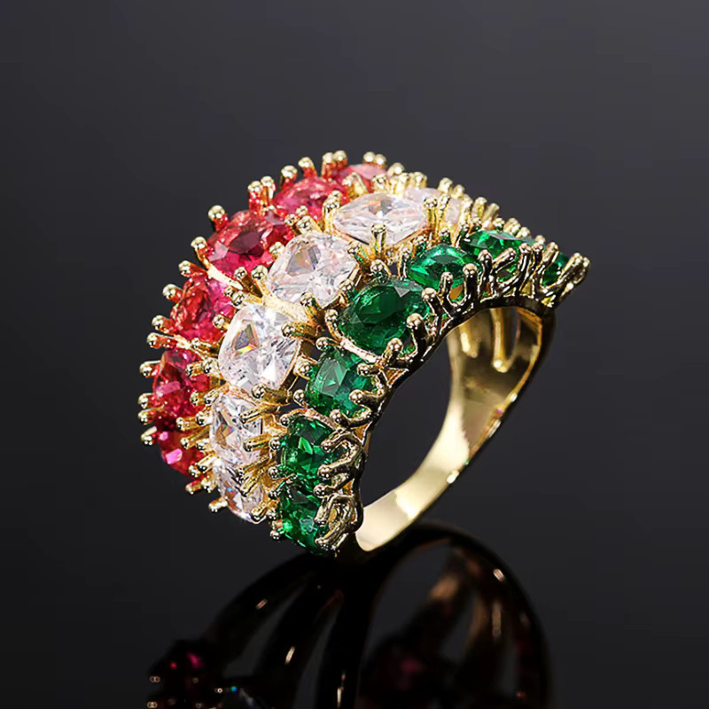 Huitan Schmuck, Gold, Zirkonia, Damen - Bild 2