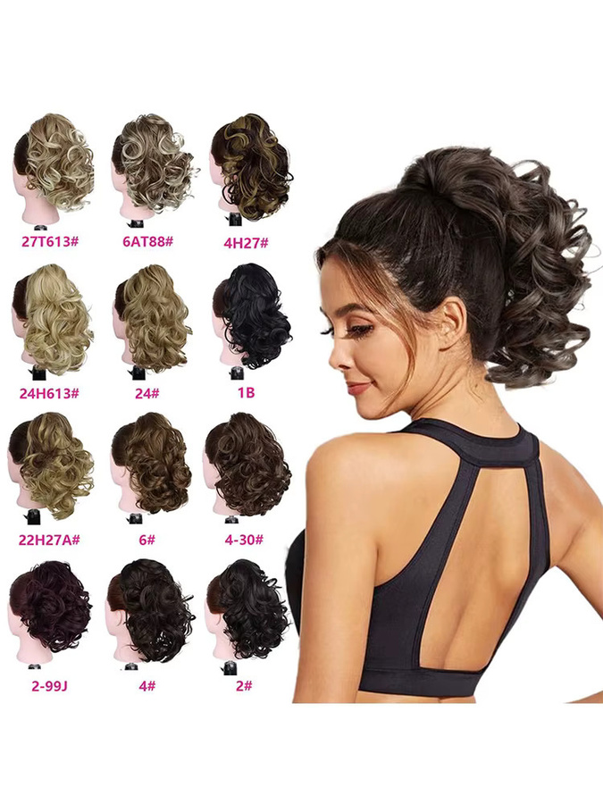 G&T Wig Pferdeschwanzverlängerung, synthetisch, lockig, Damen - Bild 7
