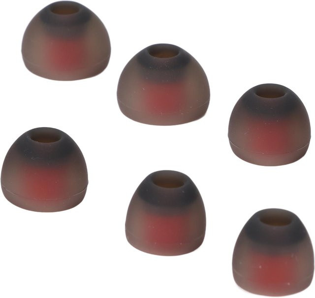6 Stück Silikon-Ohrstöpsel für Philips In-Ear Kopfhörer zur Geräuschreduzierung in Grau, Rot und Schwarz - Bild 1