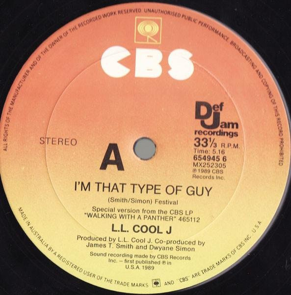 LL Cool J Vinyl LP I'm That Type Of Guy 12 Zoll Def Jam CBS 1989 HipHop Rap R&B - Bild 1