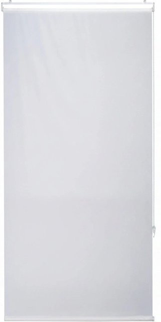 Wasserabweisendes Relaxdays Duschrollo aus PVC in Weiß, B: 80 cm x H: 240 cm - Bild 1