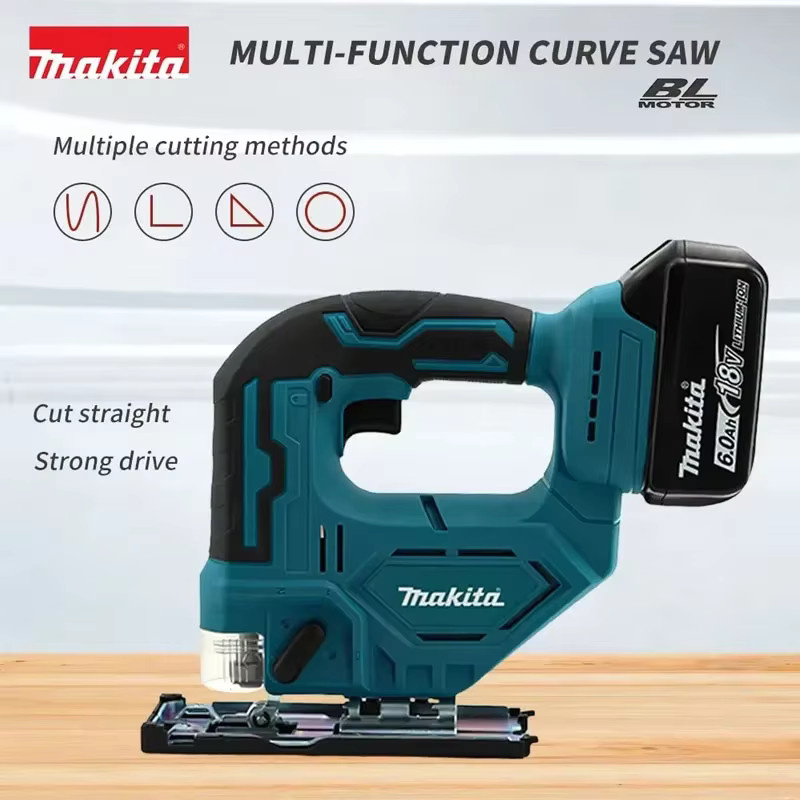 Makita DJV182Z Akku 18 V Lithium-Ionen-Batterie in Petrol für elektrische Stichsägen und Kurvensägen - Bild 2