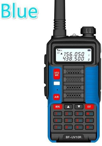 Baofeng UV-10R Walkie-Talkie Set 2er-Pack Dual Band Zwei-Wege-Funkgeräte in Blau mit USB-Ladefunktion - Bild 1