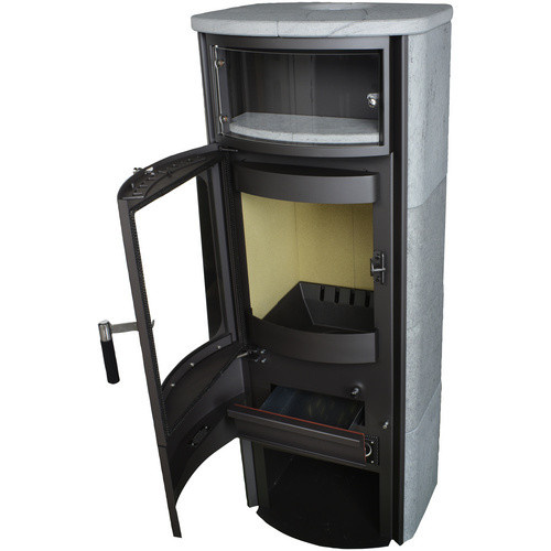 Hark Opera B Grande Kaminofen aus Naturstein in Grau mit 5 kW Leistung und Automatik - Bild 3