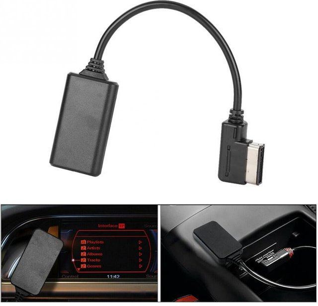 CARDduo Bluetooth 5.0 Aux Music Interface Adapter mit Kabel für Ami MMI MDI in Grau - Bild 1