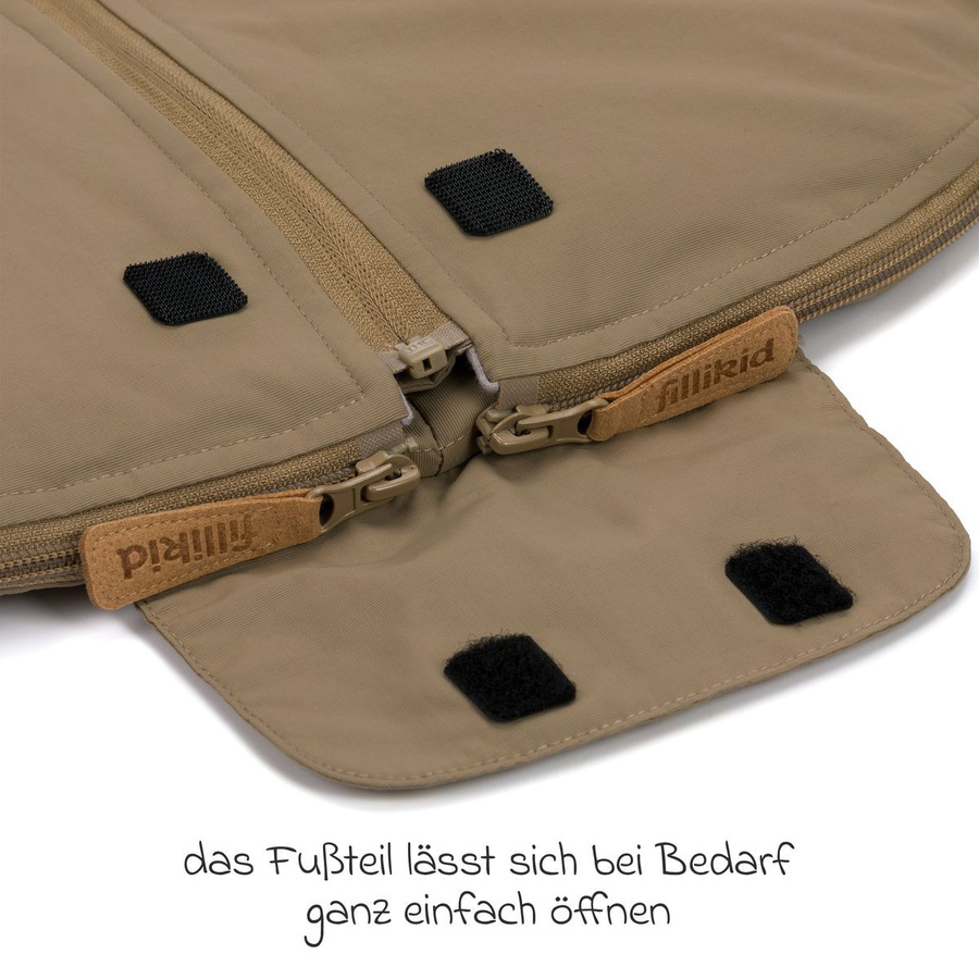 Fillikid Sommerfußsack Light Trend für Buggy, Sport- und Kinderwagen in Taupe - Bild 2