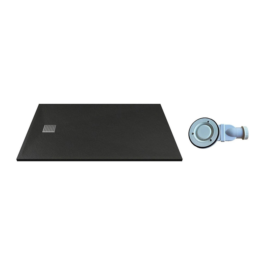 Duschwanne Mirnosa von Vente-unique, rechteckig, Schwarz, B/T: 160 x 90 cm - Bild 2