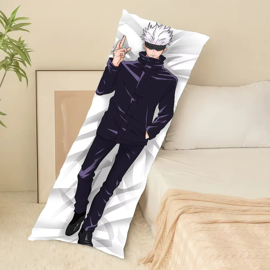 Jujutsu Kaisen Gojo Satoru Dakimakura-Hülle Rechteckiges Körperkissen Bezug, Mehrfarbig, B x H: 51 x 137 cm - Bild 3