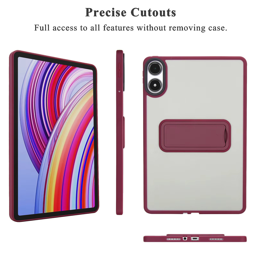 Transparente Schutzhülle für Xiaomi Redmi Pad 2 Pro 12,1 Zoll mit integriertem Schutzständer in Grün - Bild 4