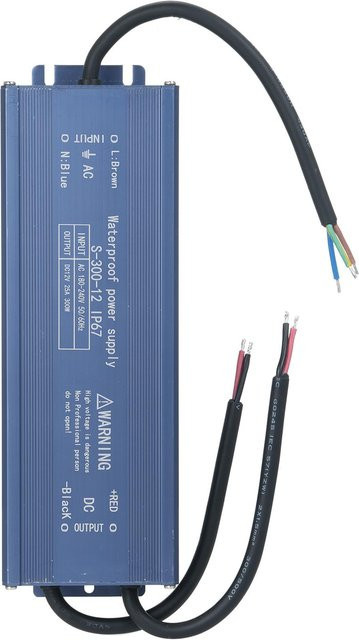 TOMTOP JMS IP67 Wasserdichter LED-Treiberschalter Netzteil Transformator Adapter AC 180V-240V auf DC 12V 400W Blau - Bild 1
