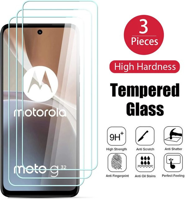 3er-Set Panzerglas Display Schutzfolie für Motorola Moto G71 5G G31 G41 G51 G13 G23 G53 G73 G22 G32 G42 G52 G72 in Transparent - Bild 1