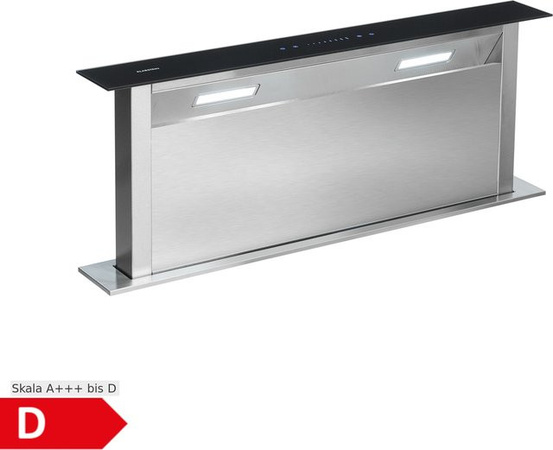 Klarstein Royal Flush Downdraft Dunstabzugshaube in Edelstahl Silver, Breite: 90 cm