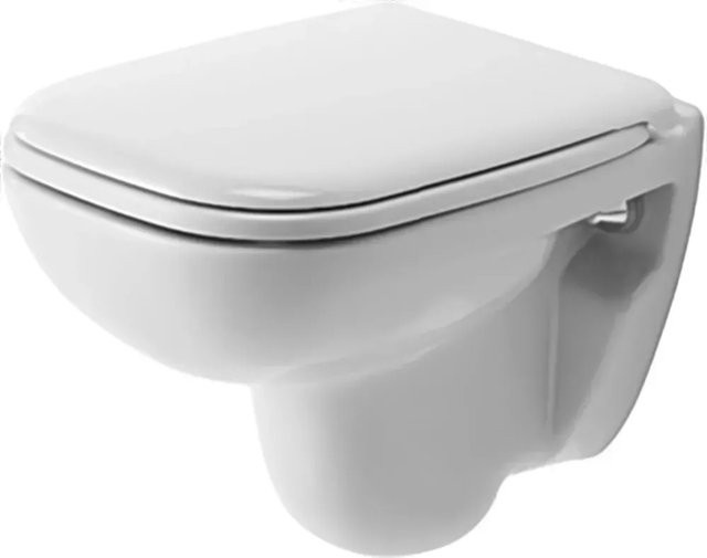 Duravit Wand-WC D-Code als Hänge-WC in Weiß mit Washdown-Funktion, B: 48 cm, H: 35 cm, T: 34 cm - Bild 1