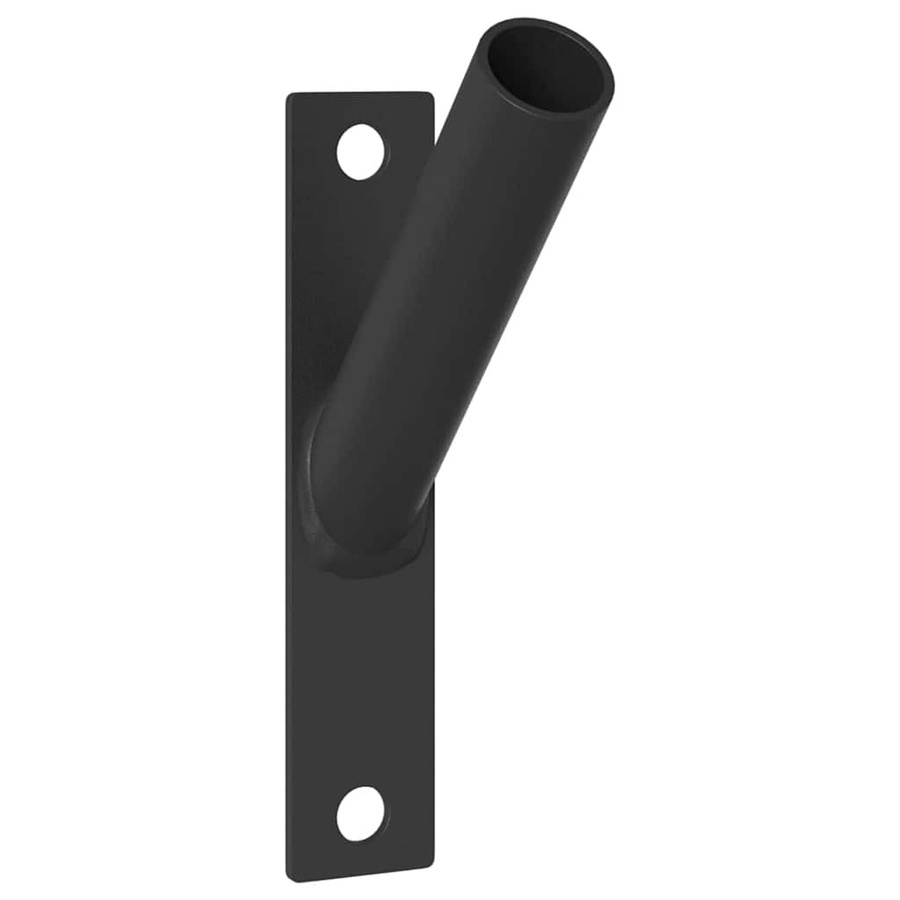 VD Home Furnishing Fahnenmast Halter aus Edelstahl in Schwarz, B/T/H: 15 x 3 x 0,35 cm - Bild 1