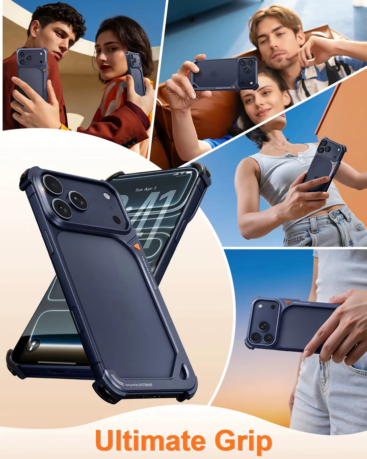 Eary Ultra Minimalist Frame Case für iPhone 17 Pro Max mit Aluminiumschale, Linsenhalter und MagSafe Wireless Charging Kompatibilität - Bild 3
