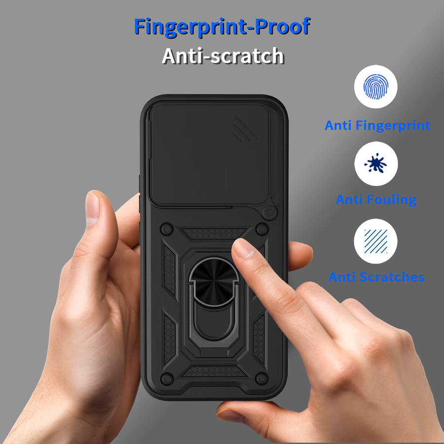 Stoßfeste Panzerhülle für Xiaomi 15T und 17T Pro 5G mit Autohalterung und Kameraschutz in Schwarz und Grün - Bild 2
