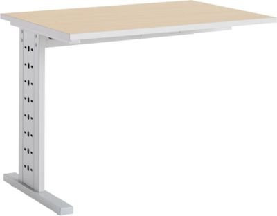 Schäfer Shop Select Ansatztisch Moxxo IQ in Ahorn-Dekor, Rechteck mit C-Fuß, B: 100 cm, T: 60 cm, H: 73,5 cm - Bild 1