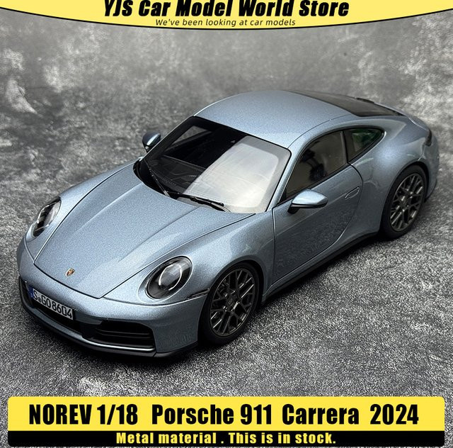 NOREV Porsche 911 Carrera, Metallmodell, 1:18, Grau - Bild 1