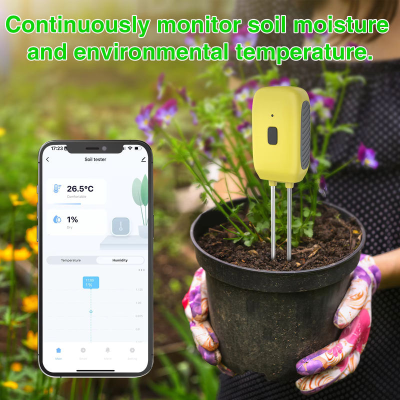 Tuya Smart Bluetooth Boden-Temperatur- und Feuchtigkeitssensor für Gartenautomatisierung und Bewässerung, wasserdichtes Thermo-Hygrometer - Bild 6