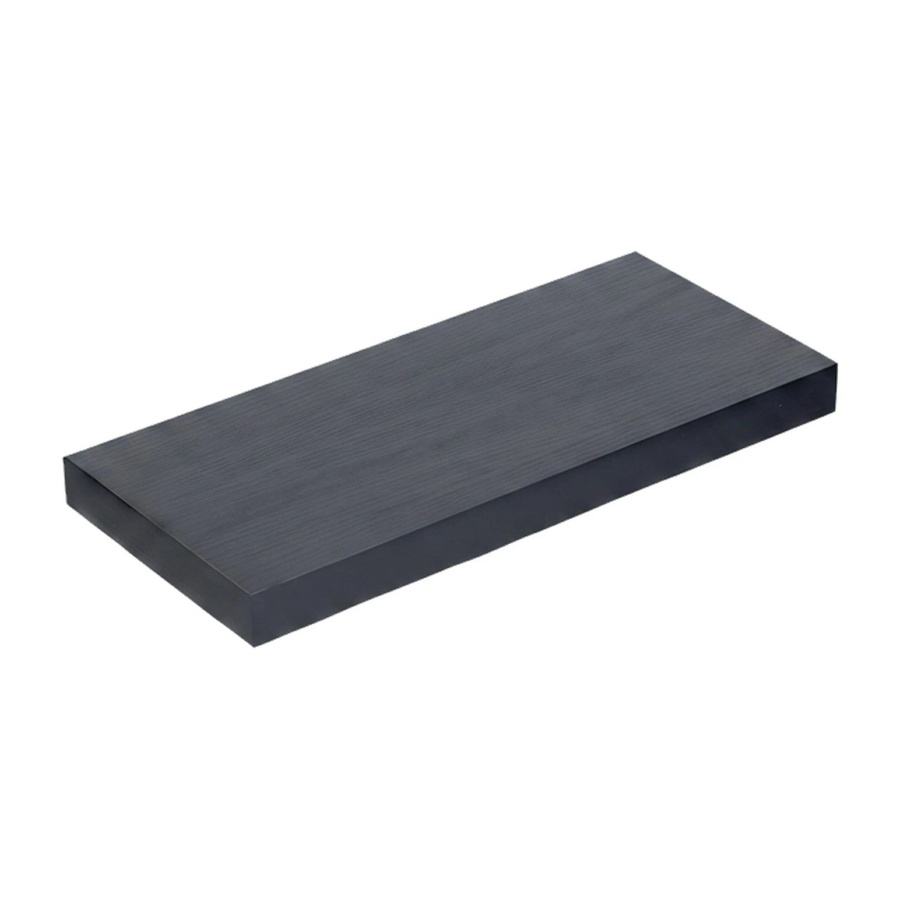 Relaxdays Wandregal aus MDF und Eisen in Schwarz, B/T/H: 50 x 23 x 4 cm - Bild 2