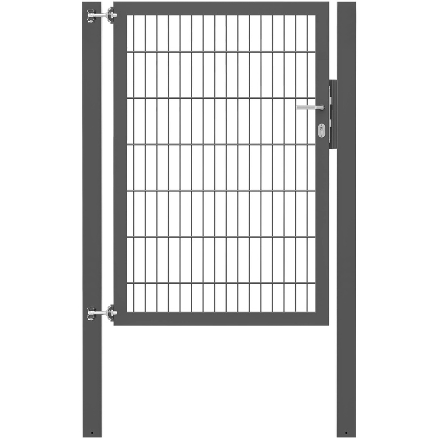 Einzeltor Flexo Plus in Anthrazit mit Pfosten, Breite: 100 cm, Höhe: 140 cm, Pfosten: 80 x 80 cm - Bild 2