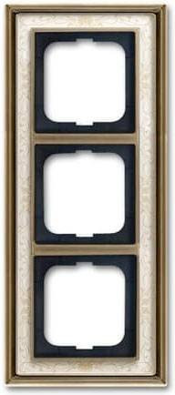 Busch-Jaeger 3fach Rahmen in Messing Gold 2CKA001754A4665 - Bild 1