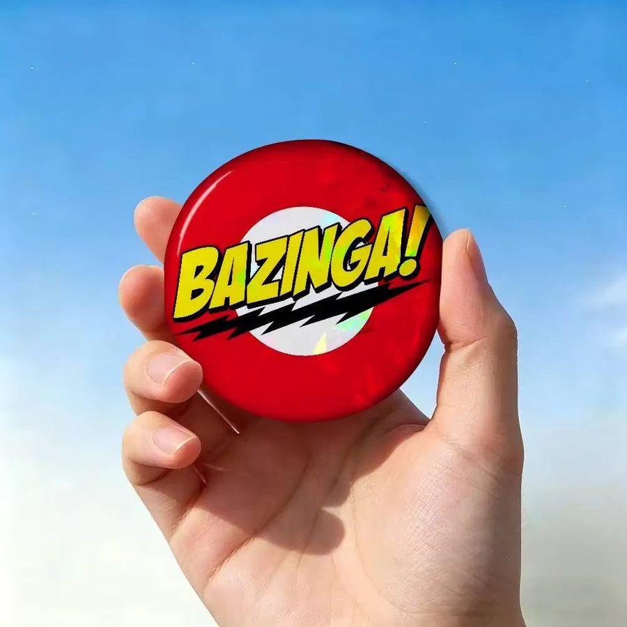 kayou Brosche, The Big Bang Theory Bazinga Cartoon, Metall, Unisex - Bild 4