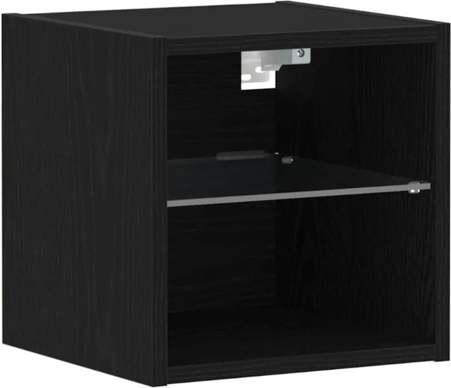 vidaXL TV-Schrank modern in Schwarz aus Holzwerkstoff, B/T/H: 30 x 28,5 x 28,5 cm - Bild 1