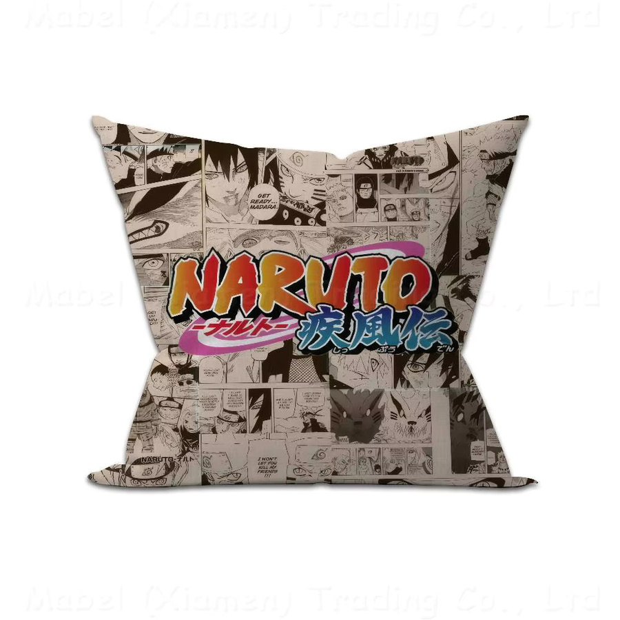 KAYOU Naruto Anime Kissenbezug, quadratisches Dekokissen in Multicolour, B/B: 45 x 45 cm - Bild 6