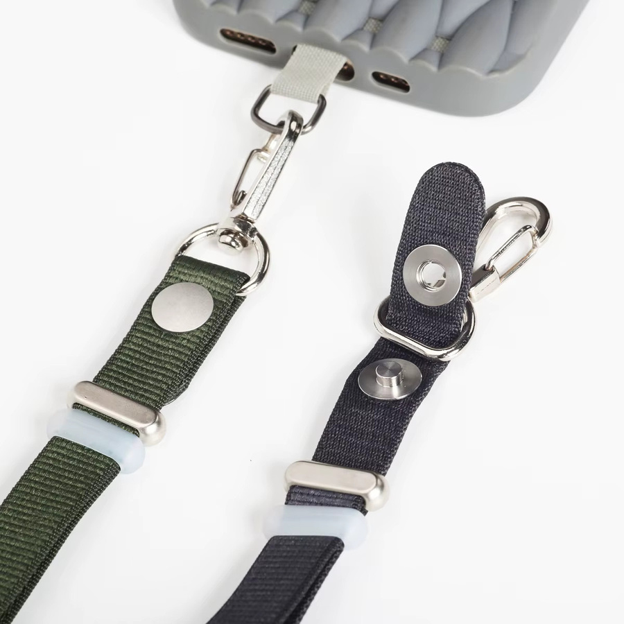 Universelles Handschlaufen-Lanyard für iPhone, Samsung und Huawei in Blau, verstellbare Nylon-Handschlaufe mit sturzsicherem Design und Tether-Tabs - Bild 3