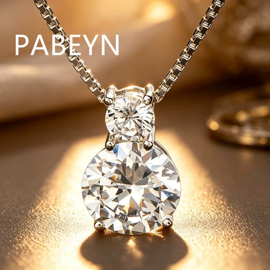 PABEYN Halskette 925 Silber, Zirkonia, Damen - Bild 3