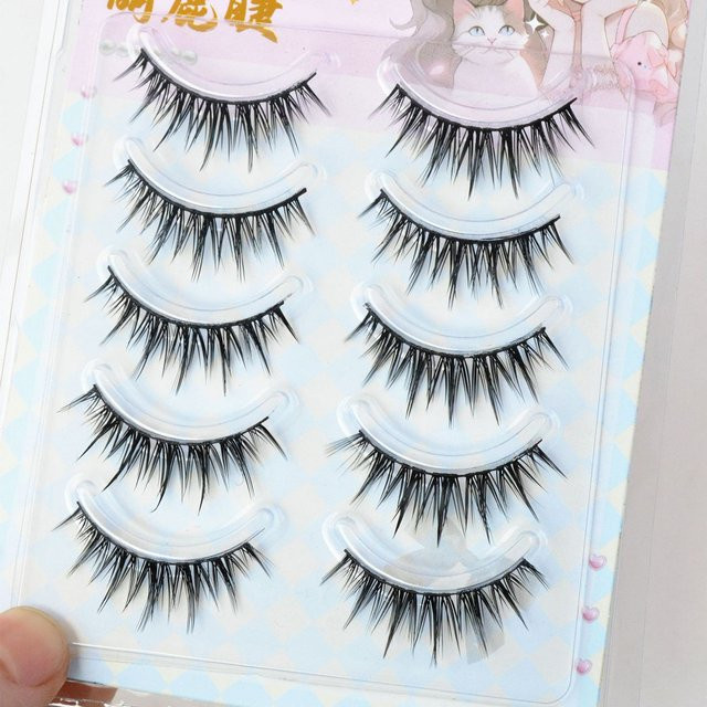 Cotremyp Wimpern im koreanischen Stil, 5 Paar, Damen - Bild 1