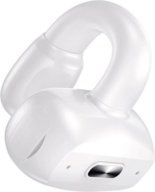 QUEED Bluetooth Clip-on Knochenleitung Sport-Kopfhörer mit USB-C, Weiß - Bild 1