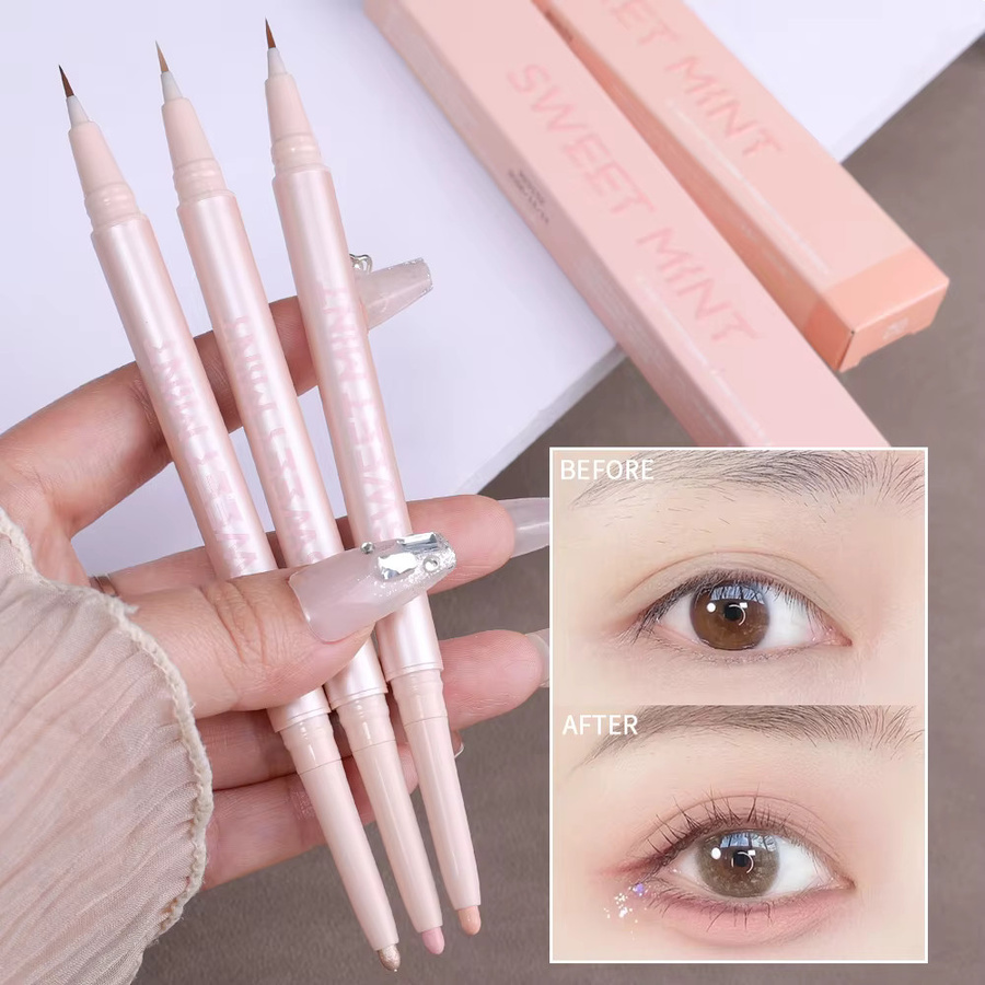 Seidenraupenstift Highlighter Make-up-Stift, Schimmernd, #01 - Bild 3