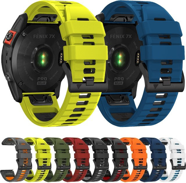 Uhrenarmband Silikon, zweifarbig, 26 22 mm, Unisex - Bild 1