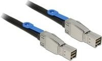 Delock Mini-SAS HD Kabel SFF-8644 zu SFF-8644, 1,0 m, Schwarz - Bild 1